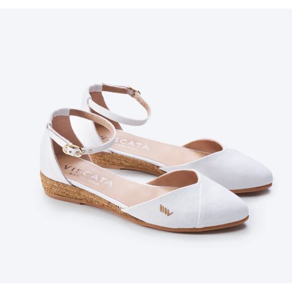 NWT  Viscata Montroig Limited Edition Canvas Espadrille Flats  size 8 - Picture 1 of 7